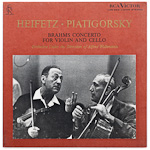 LDS-2513 - Brahms Concerto For Violin And Cello ~ Heifetz-Piatigorsky