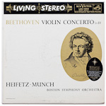 LSC-1992 - Beethoven - Violin Concerto, Op. 61 ~ Heifetz; Boston Symphony Orchestra, Munch