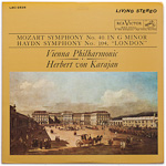 LSC-2535 - Mozart - Symphony No. 40 - Haydn - Symphony No. 104 ~ Vienna Philharmonic - Von Karajan