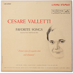 LSC-2540 - Cesare Valletti - Favorite Songs (From His Town Hall Recital, 1960)