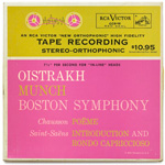 CCS-16 - Chausson - Poeme Op. 25 - Saint-Saens - Introduction And Rondo Capriccioso ~ Oistrakh - Munch - Boston Symphony