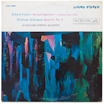 LSC-2481 - Carter - Second Quartet - Schuman - Quartet No. 3 ~ Juilliard String Quartet