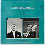 LSC-2619 - Brahms â€” Sonatas Nos. 2 And 3 ~ Rubinstein â€¢ Szeryng